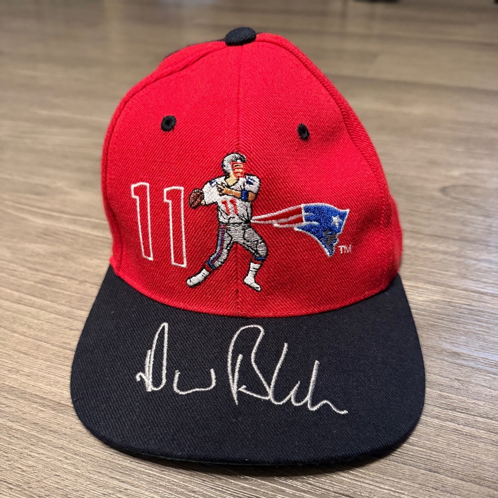 Patriots Hat Drew Bledsoe Vintage SnapBack New England Patriots